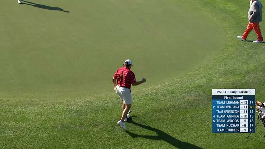 John Daly II puts away birdie putt from off the green at PNC Championship