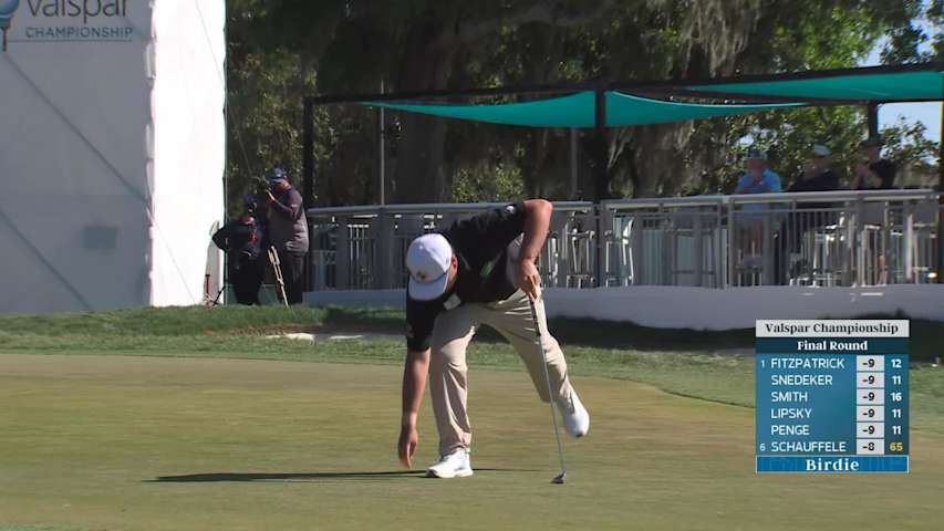 Sungjae Im sinks 11-foot birdie putt on No. 11 at Valspar