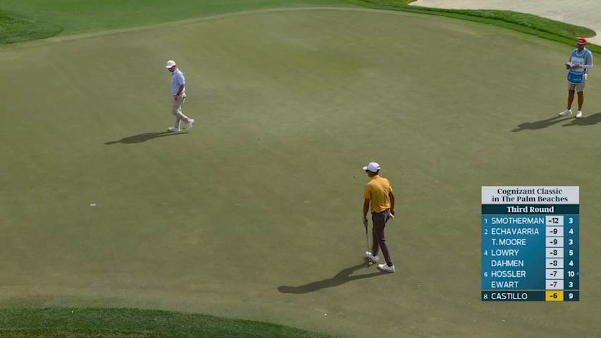 Ricky Castillo sinks 21-foot birdie putt on No. 10 at Cognizant Classic