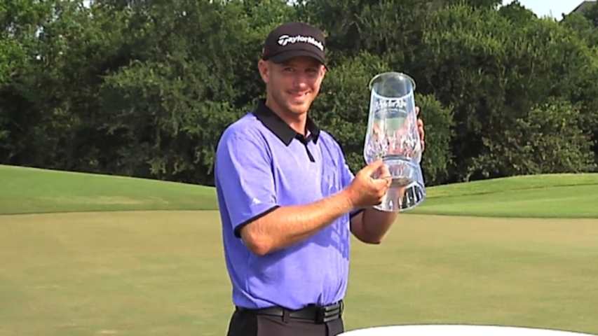 Tyler Aldridge is victorious at the Greater Dallas Open