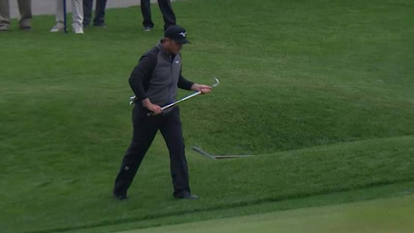Eddie Pepperell chips in for birdie at THE PLAYERS