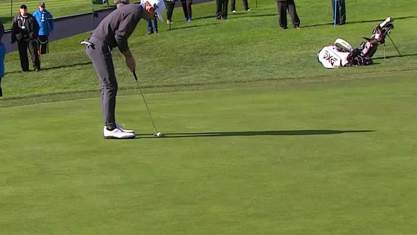 Scott Langley holes opening birdie at AT&T Pebble Beach