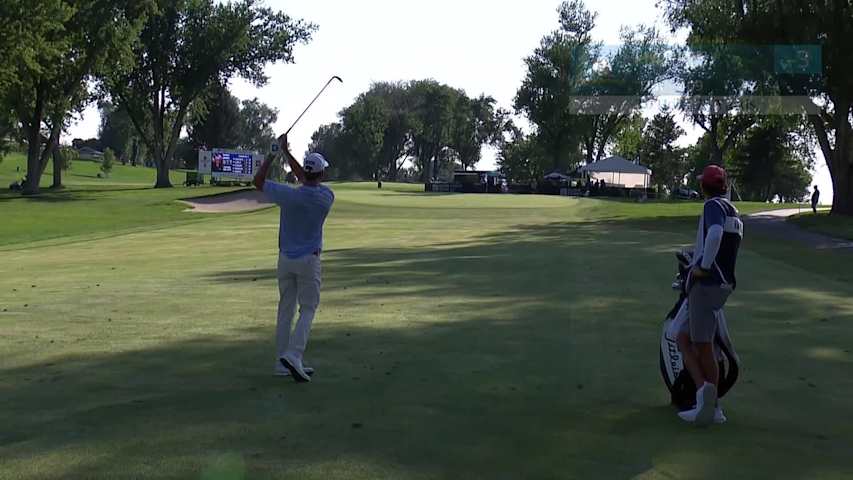 Frankie Harris makes birdie on No. 17 at Utah Championship
