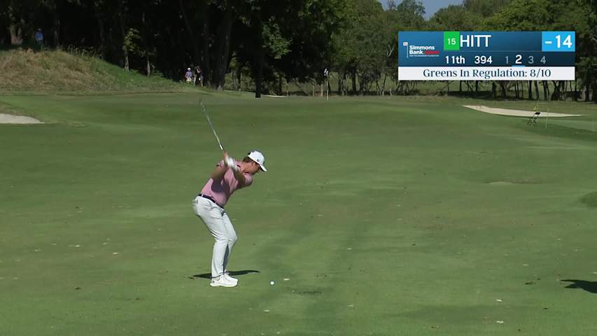 Austin Hitt makes birdie on No. 11 at Simmons Bank Open