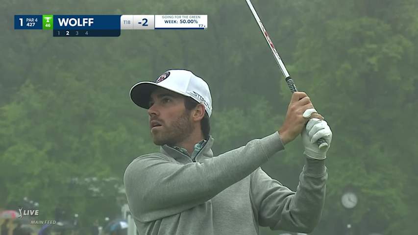 Matthew Wolff spins wedge to 4 feet and birdies at Wells Fargo