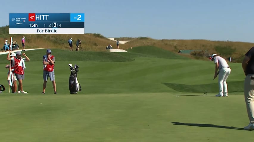 Austin Hitt rolls in 21-foot birdie putt at Korn Ferry Tour Champ