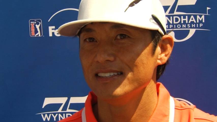 Ryuji Imada interview after Round 1 of Wyndham
