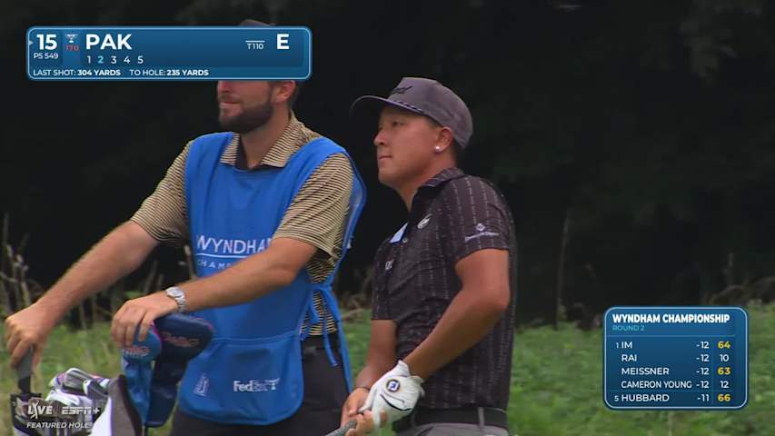 John Pak makes birdie on No. 15 at Wyndham