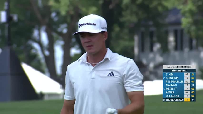 Michael Thorbjornsen hits impressive approach for birdie at ISCO Championship