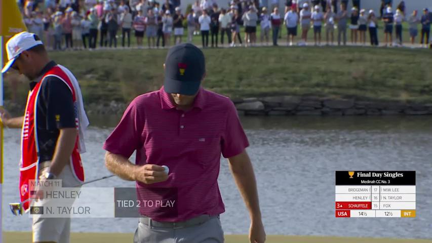 Russell Henley makes birdie on No. 16 at Sunday Singles