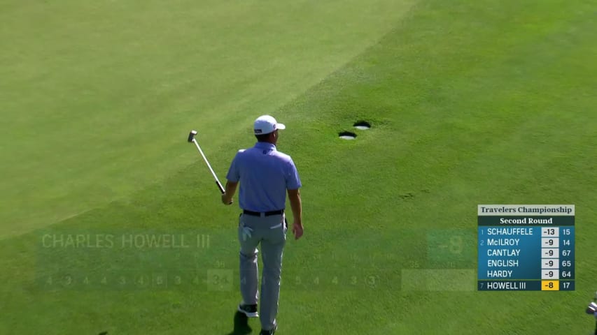 Charles Howell III's 78-footer from off the green to birdie at Travelers