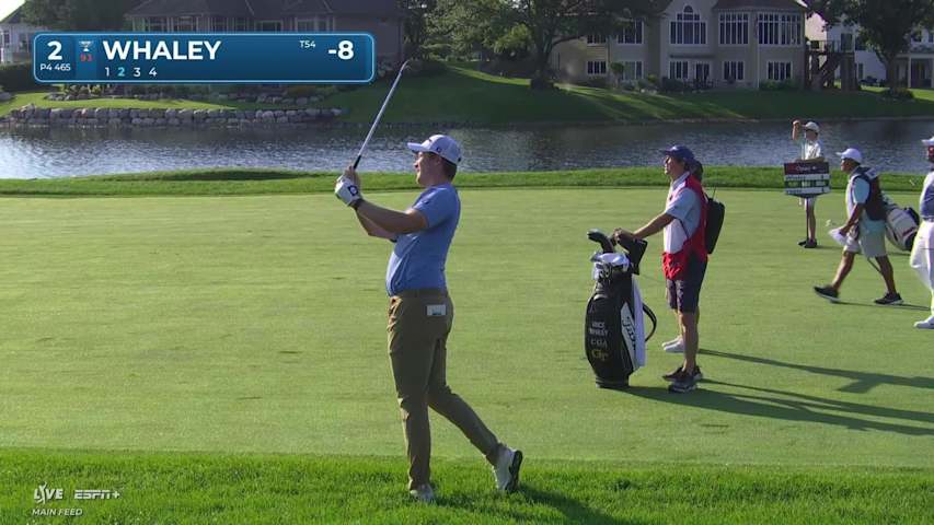 Vince Whaley makes birdie on No. 2 at 3M Open