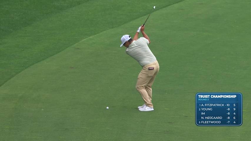 Kurt Kitayama's 161-yard approach sets up birdie on No. 11 at Truist Championship