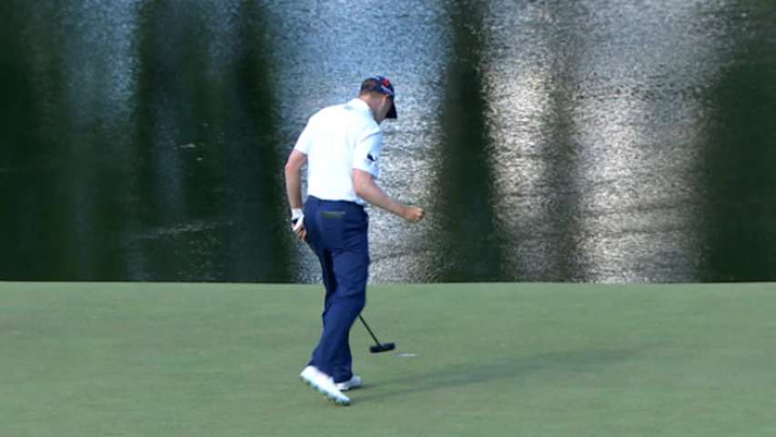 Russell Knox's approach to 6 feet yields birdie at Travelers