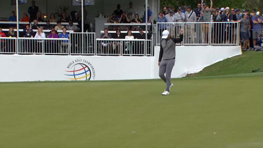 Lucas Bjerregaard sinks 29-foot eagle putt for Shot of the Day