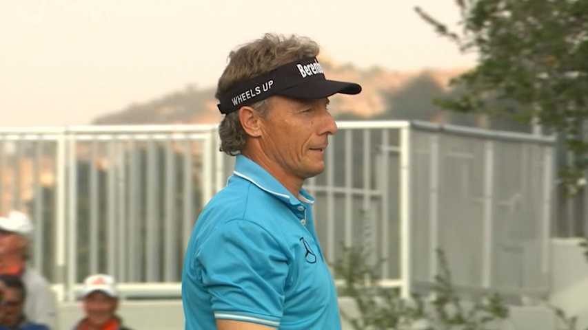 Bernhard Langer's tournament clinching putt at PowerShares QQQ