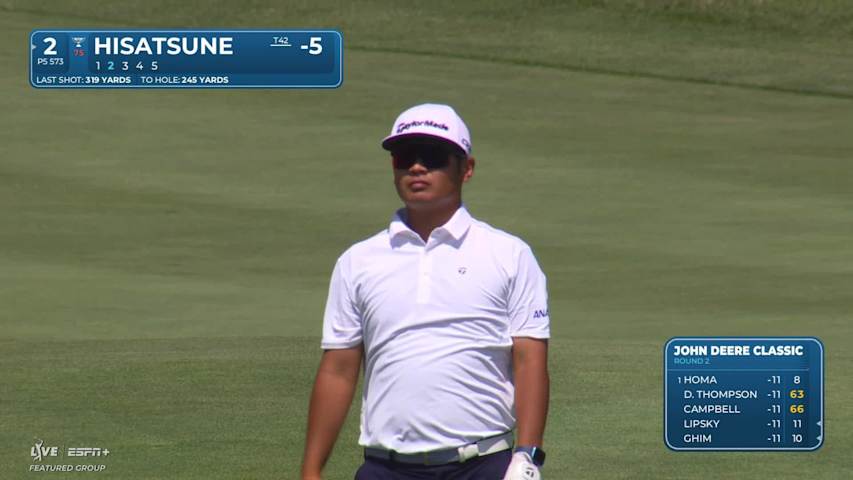 Ryo Hisatsune makes birdie on No. 2 at John Deere