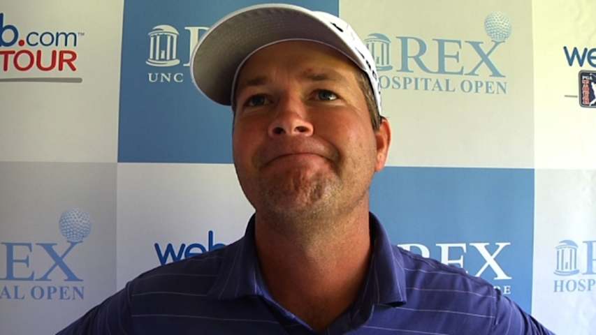 Hunter Haas interview after Round 1 of the Rex Hospital Open
