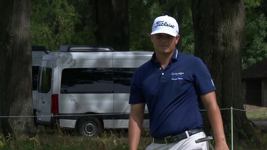 John VanDerLaan makes birdie putt on No. 5 at Nationwide Children's