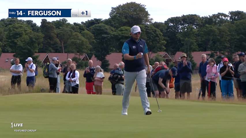 Ewen Ferguson makes third-straight birdie on No. 5 at Genesis Scottish Open