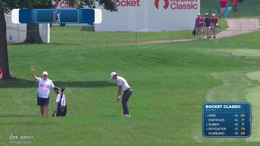 Gordon Sargent makes birdie on No. 17 at Rocket Classic