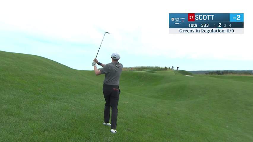 Sandy Scott makes birdie on No. 10 at Korn Ferry Tour Champ