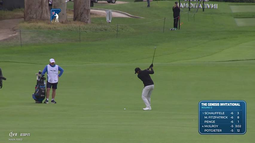 Aaron Rai hits 184-yard approach to 4 feet, sets up birdie on No. 9 at The Genesis