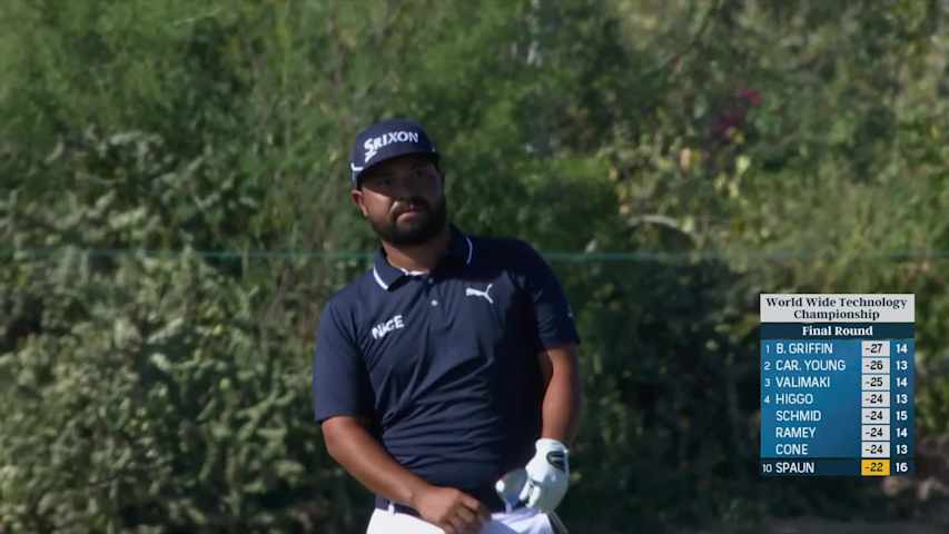 J.J. Spaun makes birdie on No. 17 at World Wide Technology