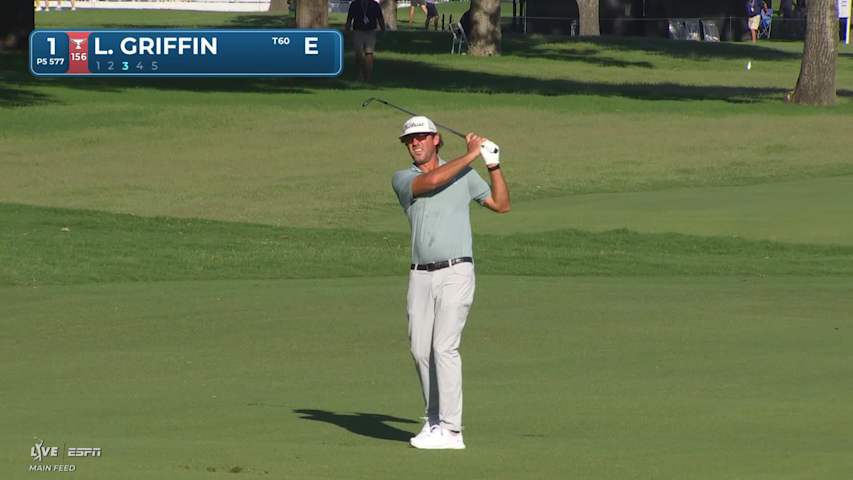 Lanto Griffin's 151-yard approach sets up birdie on No. 1 at Charles Schwab