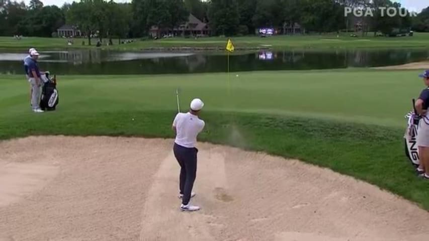 Seamus Power’s crafty bunker play extends playoff at Barbasol