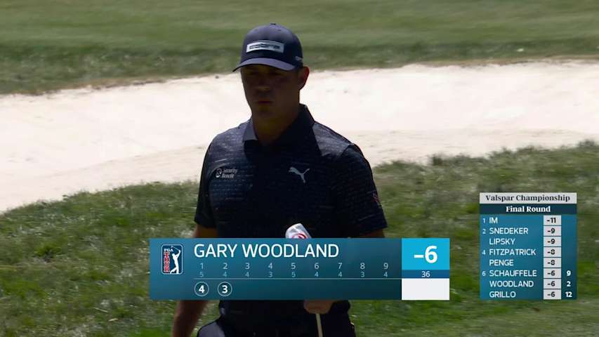 Gary Woodland sinks 18-foot birdie putt on No. 2 at Valspar