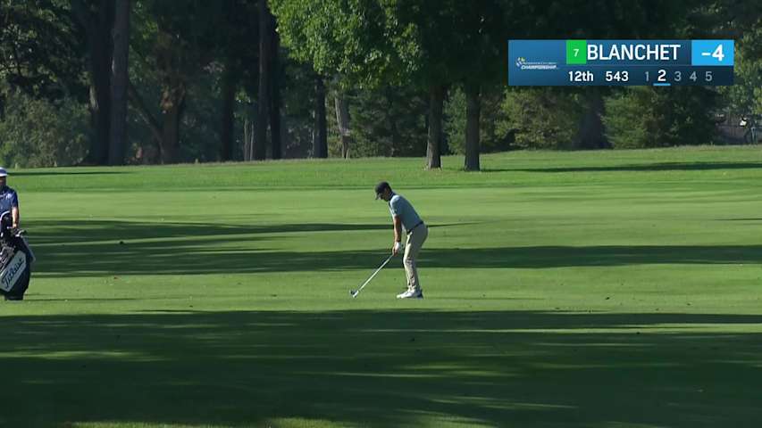 Chandler Blanchet makes birdie on No. 12 at Nationwide Children's