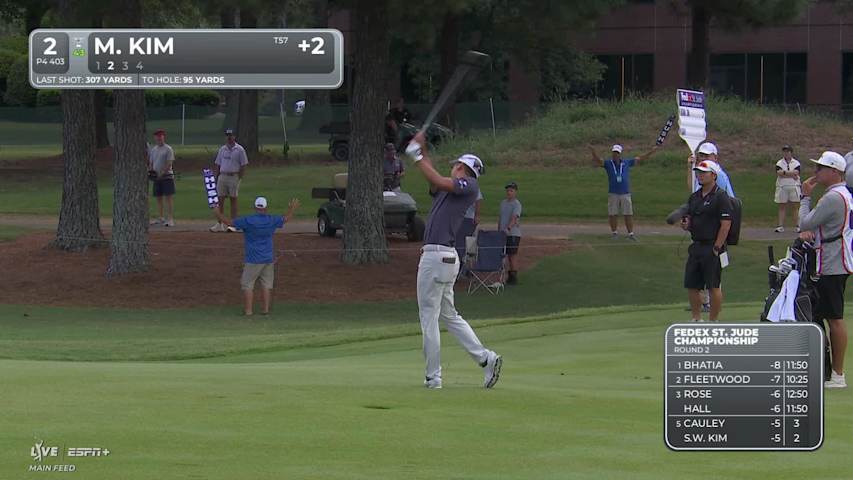 Michael Kim makes birdie on No. 2 at FedEx St. Jude