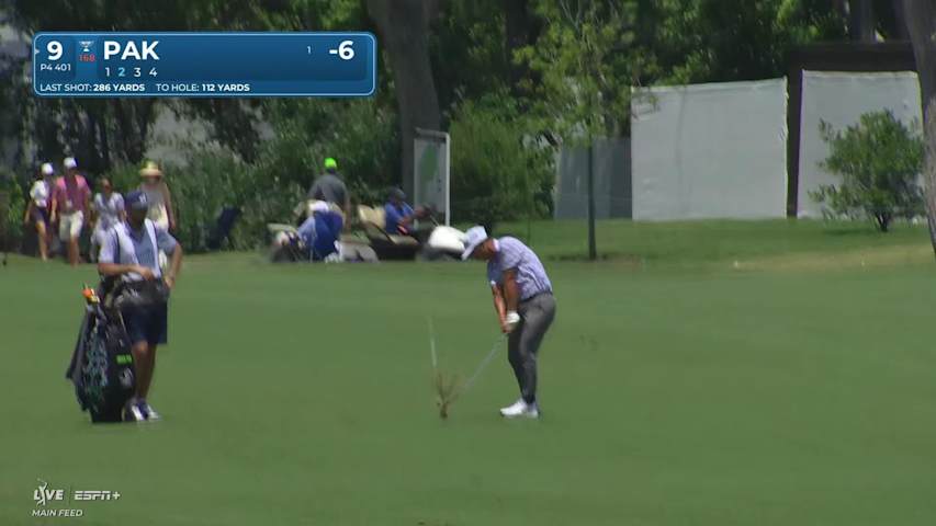 John Pak makes closing birdie on No. 9 at Charles Schwab