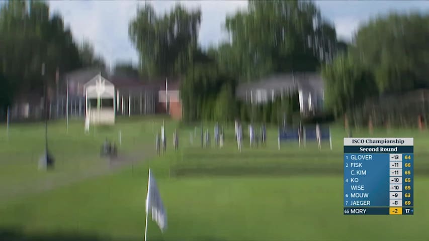Felix Mory drains 20-foot birdie putt on No. 9 at ISCO Championship