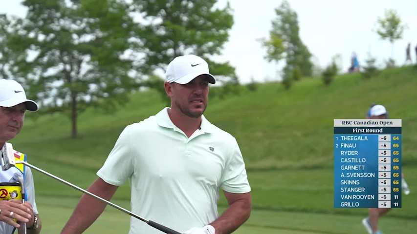 Brooks Koepka gets up-and-down from 119 yards for birdie on No. 10 at RBC Canadian