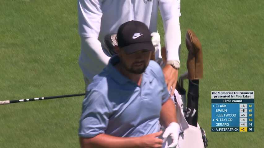 Alex Fitzpatrick reaches par-5 No. 11 in two, makes birdie at the Memorial