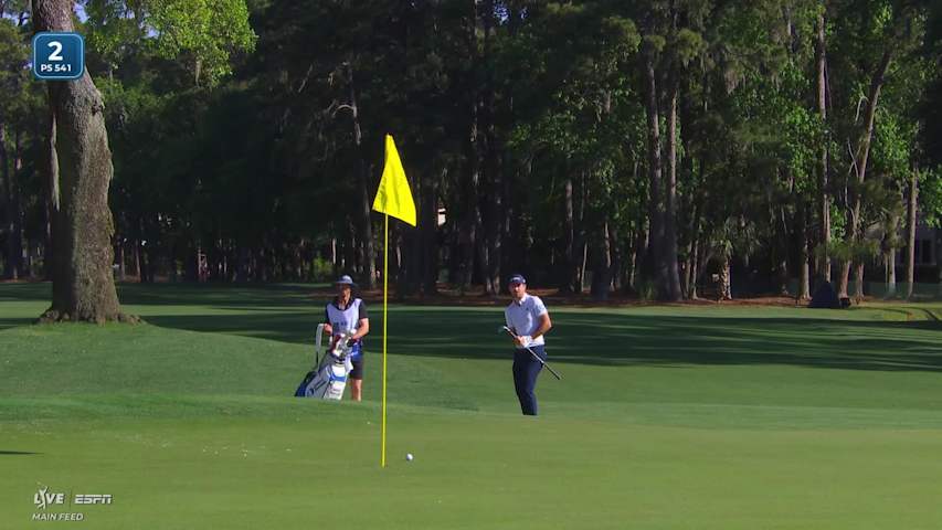 Nick Taylor makes birdie on No. 2 at RBC Heritage