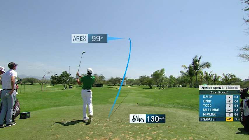 Jose Antonio Safa dials in tee shot and birdies at Mexico Open