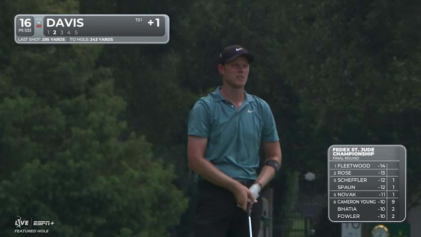 Cam Davis makes birdie on No. 16 at FedEx St. Jude