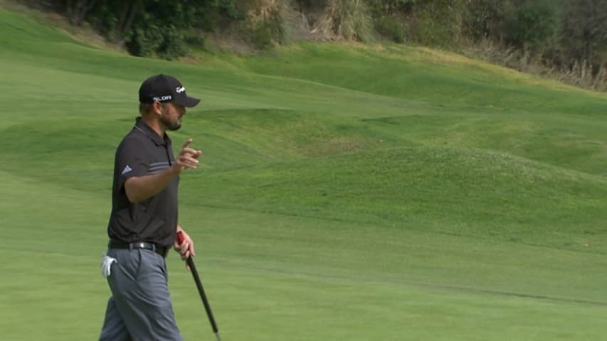 Blake Adams birdies No. 4 at Northern Trust