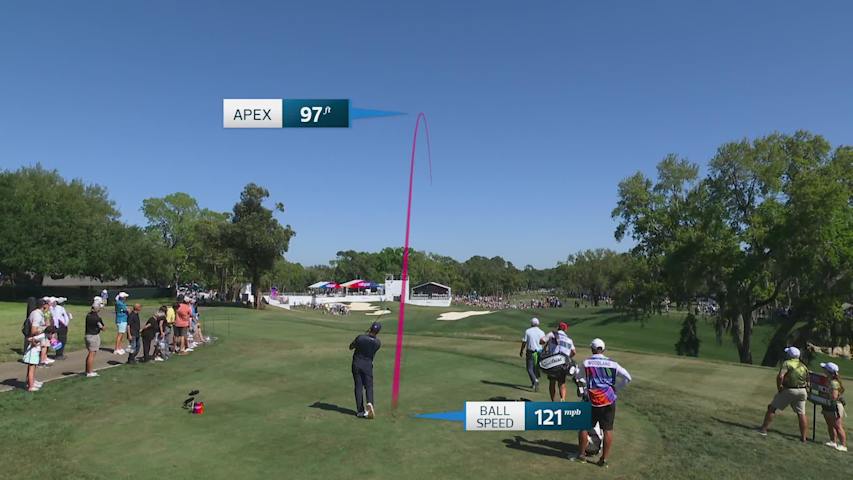 Gary Woodland hits 174-yard tee shot to 13 feet, makes birdie on No. 15 at Valspar