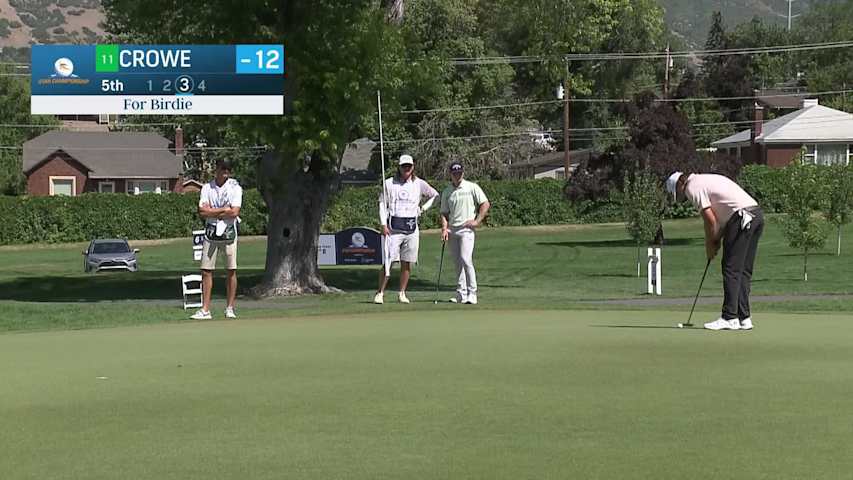 Trace Crowe makes birdie on No. 5 at Utah Championship