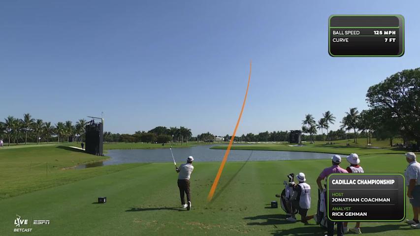 J.J. Spaun hits tee shot to 8 feet, sets up birdie on No. 15 at Cadillac