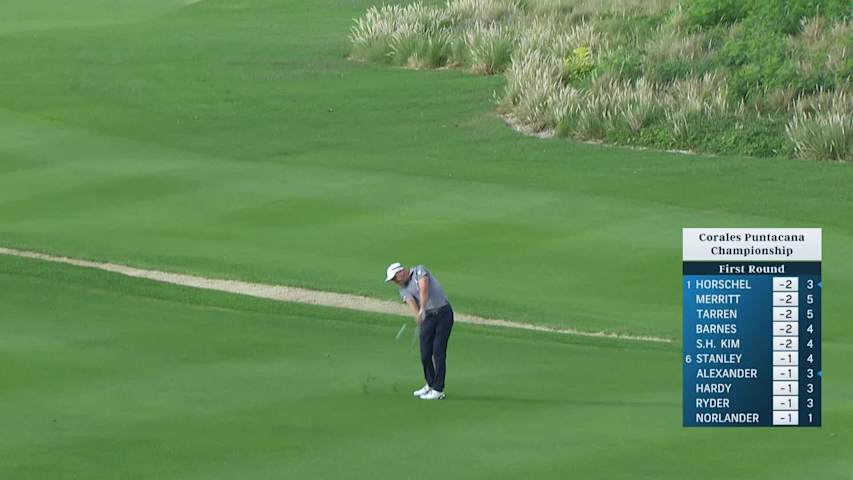 Adam Long's approach sets up birdie at Corales Puntacana