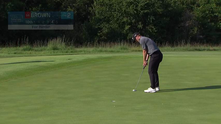 Blades Brown makes birdie on No. 10 at Compliance Solutions