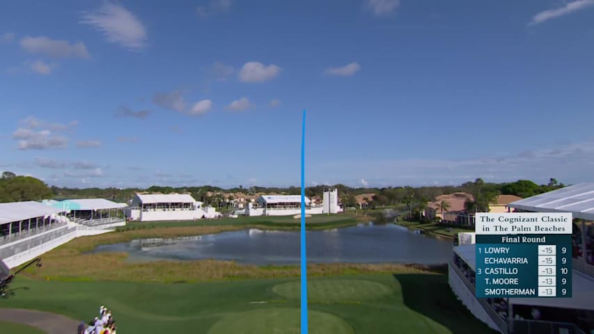 Rasmus Højgaard hits 165-yard tee shot to 5 feet, sets up birdie on No. 17 at Cognizant Classic