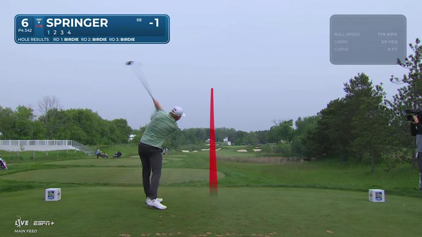 Hayden Springer makes birdie on No. 6 at RBC Canadian
