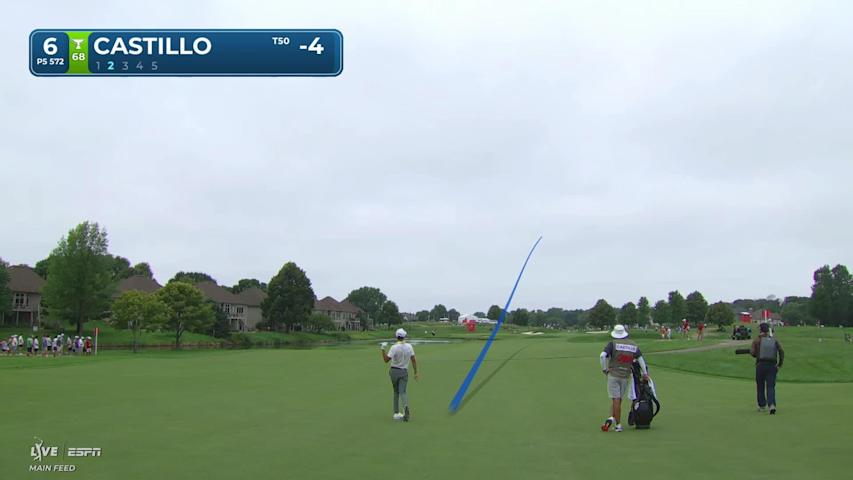 Ricky Castillo sinks 18-foot putt for birdie on No. 6 at 3M Open