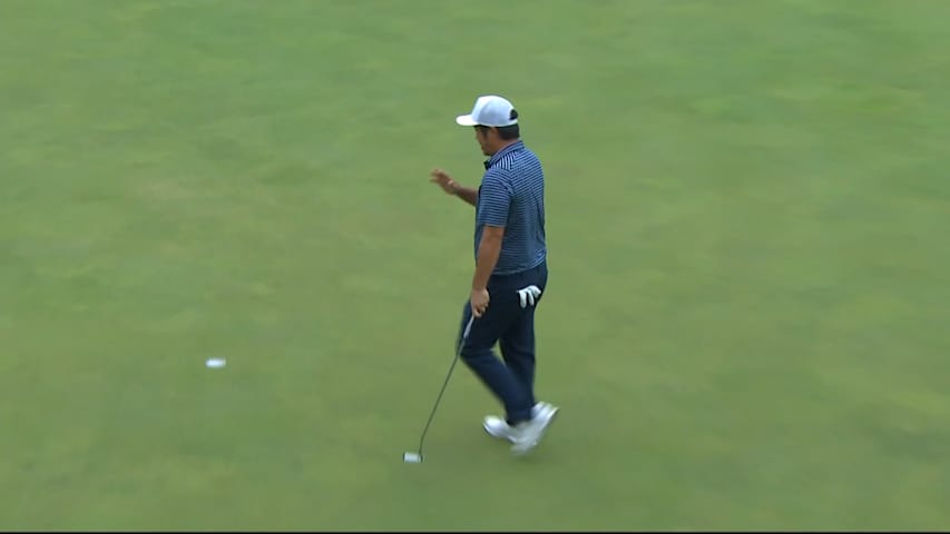John Huh continues birdie run on No. 5 at ZOZO